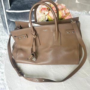 Saint Laurent Large Sac De Jour Large Dark Beige